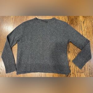 Jenni Kayne Everyday Sweater Gray Wool Cashmere Size Small Crewneck Pullover